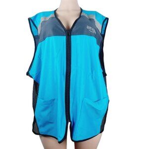 Amazon Women's Blue Black AFV01U Sleeveless DSP Active Safety Vest Size 2XL/3XL